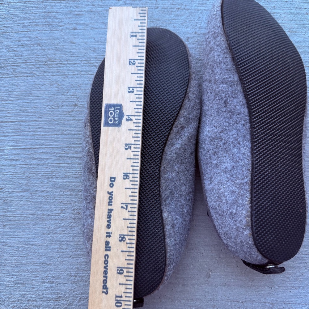 Mahabis Classic Wool Felt Indoor Outdoor Slippers Gray EU38 US 7.5 - Picture 10 of 10